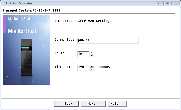 Configuring SNMP settings